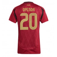 Belgicko Lois Openda #20 Domáci Ženy futbalový dres ME 2024 Krátky Rukáv